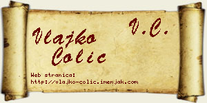 Vlajko Čolić vizit kartica